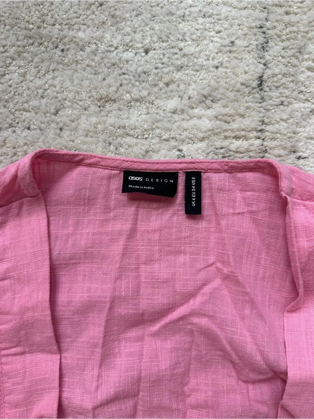 ASOS Pink Elastic-Waist Two-Piece Set